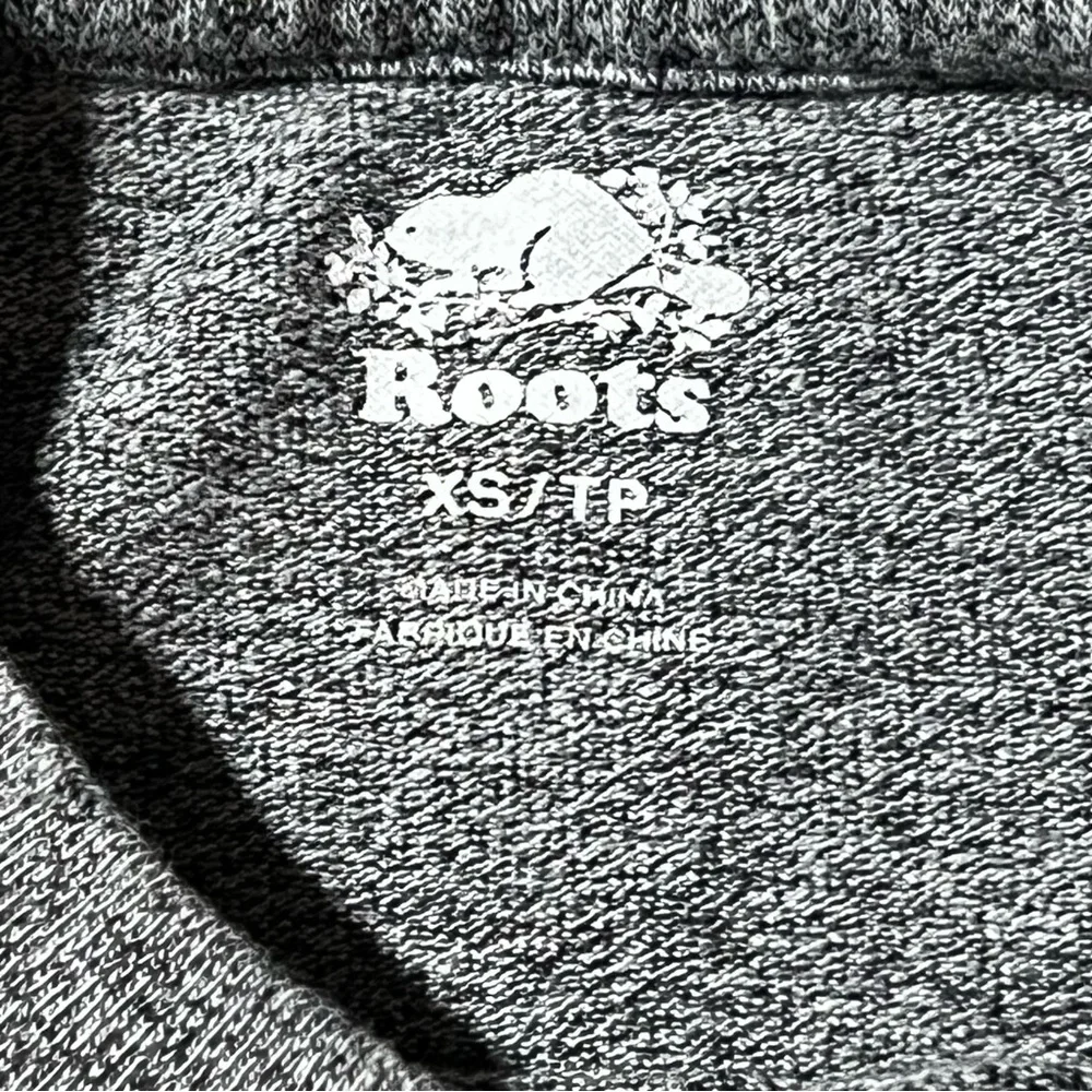 Roots Heather Gray Tee with White Logo - Picture 4 of 5